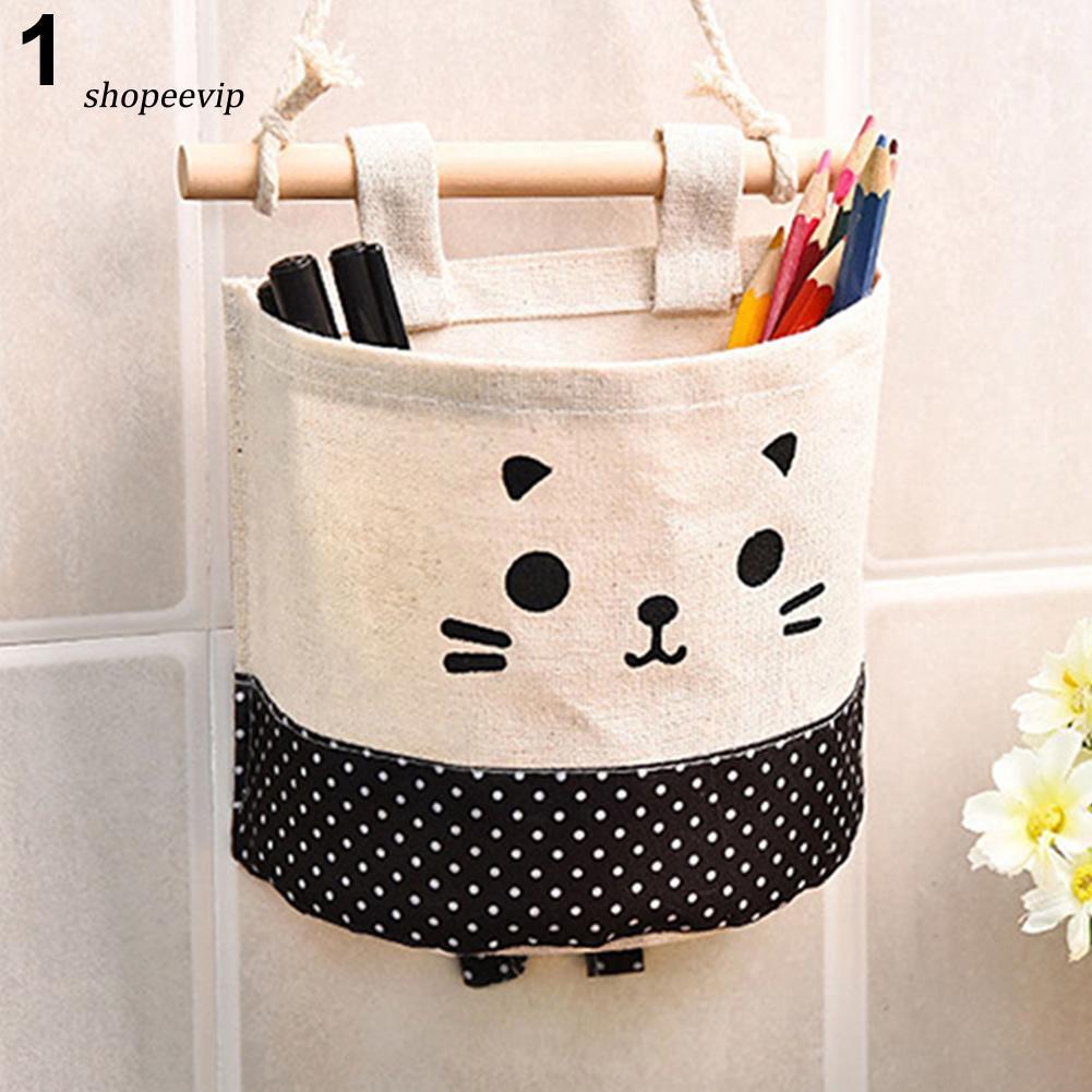 Túi treo tường đựng đồ hình mèo con dễ thương 88098 THẾ GIỚI TIỆN ÍCH