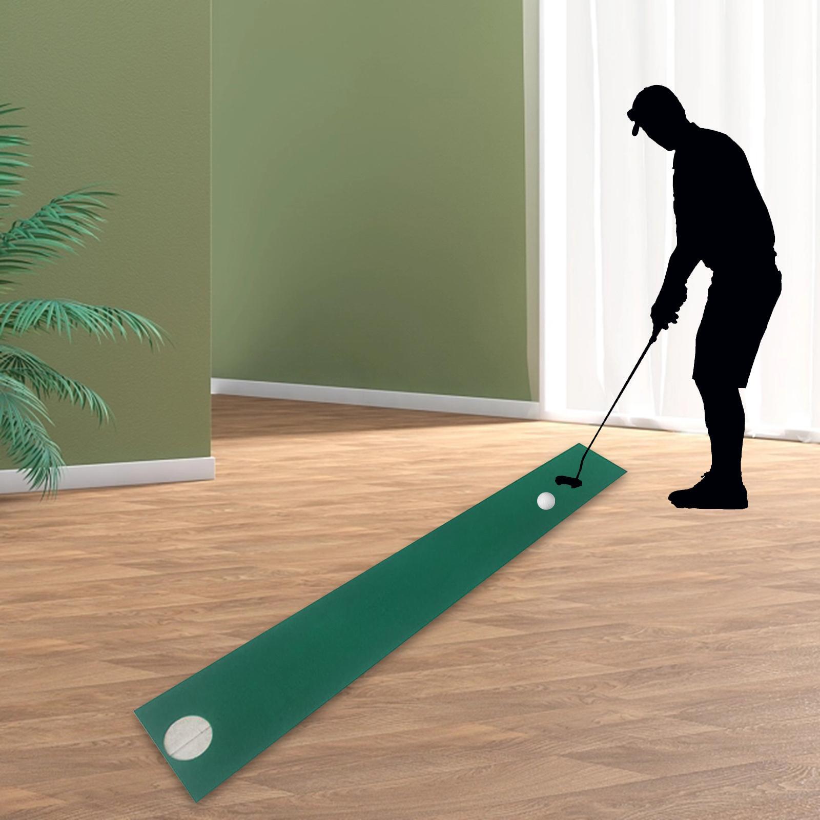 Golf Putting Mat Golf Hitting Mat Golf Training Equipment Golf Practice Mat Golf Putting Trainer for Indoor Outdoor Gifts for Golfers