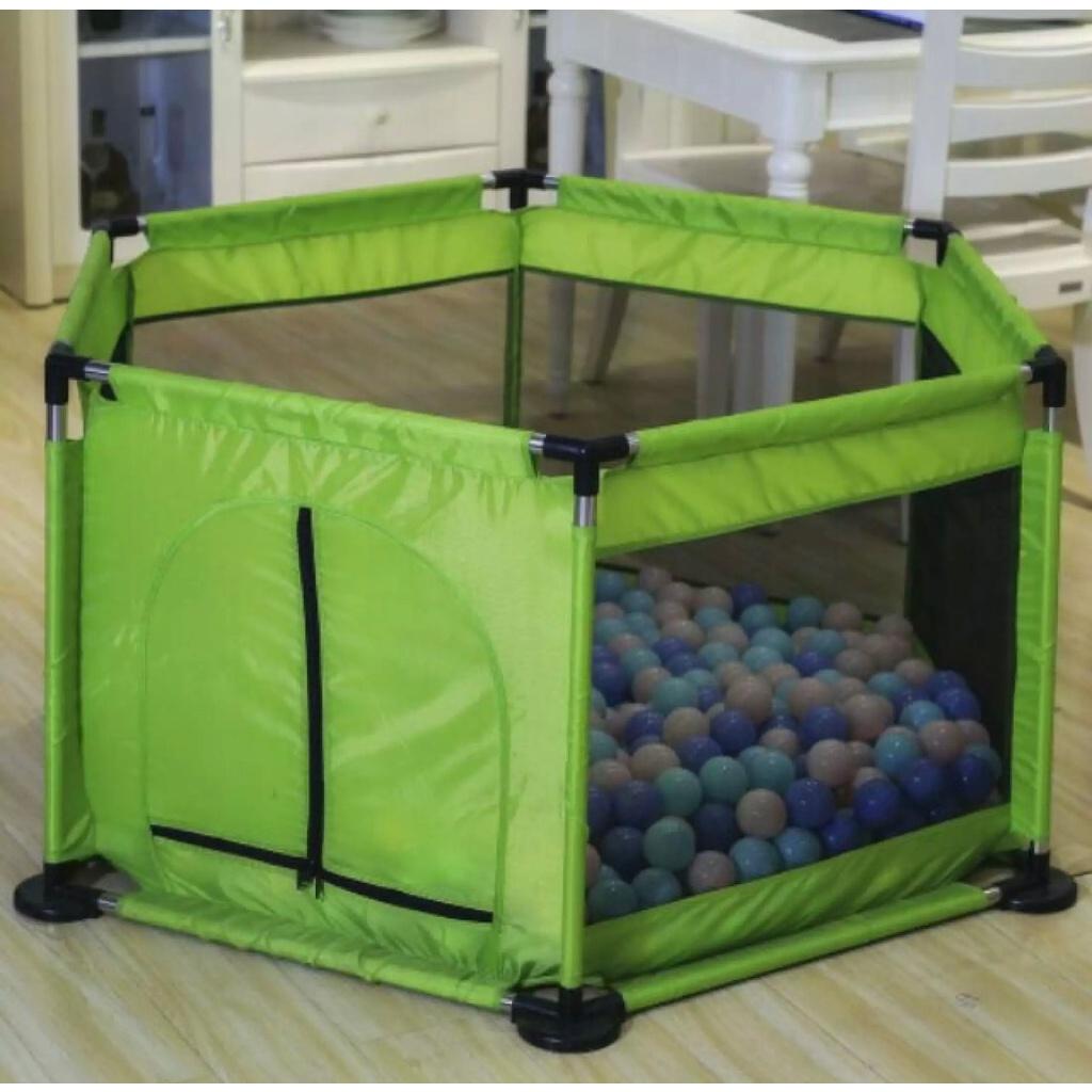 Lều banh - Quây Bóng - cũi bóng lều chơi cho bé Nhà bóng mini khung Inox lưới gấp gọn di động ( ko gồm banh )