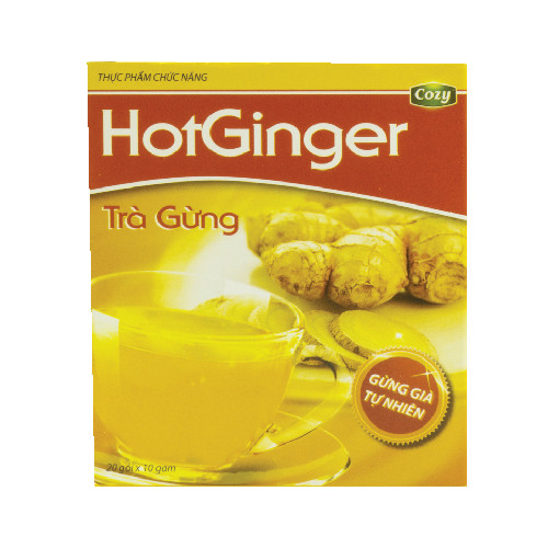 Trà Gừng Hòa Tan HotGinger (Hộp 20 gói x 10g )