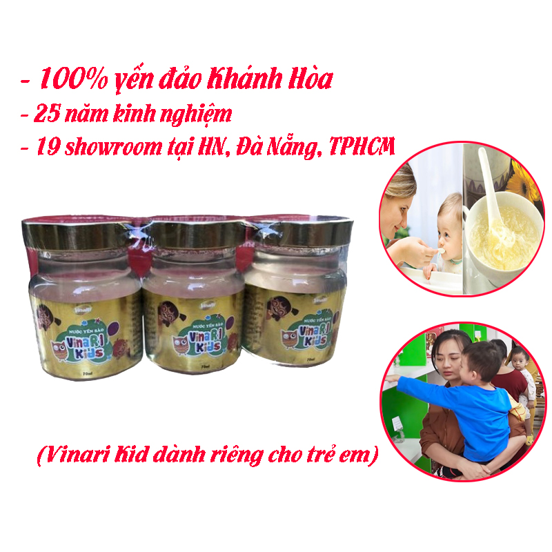 Nước Yến Sào cho trẻ con Vinari Kids 70ml