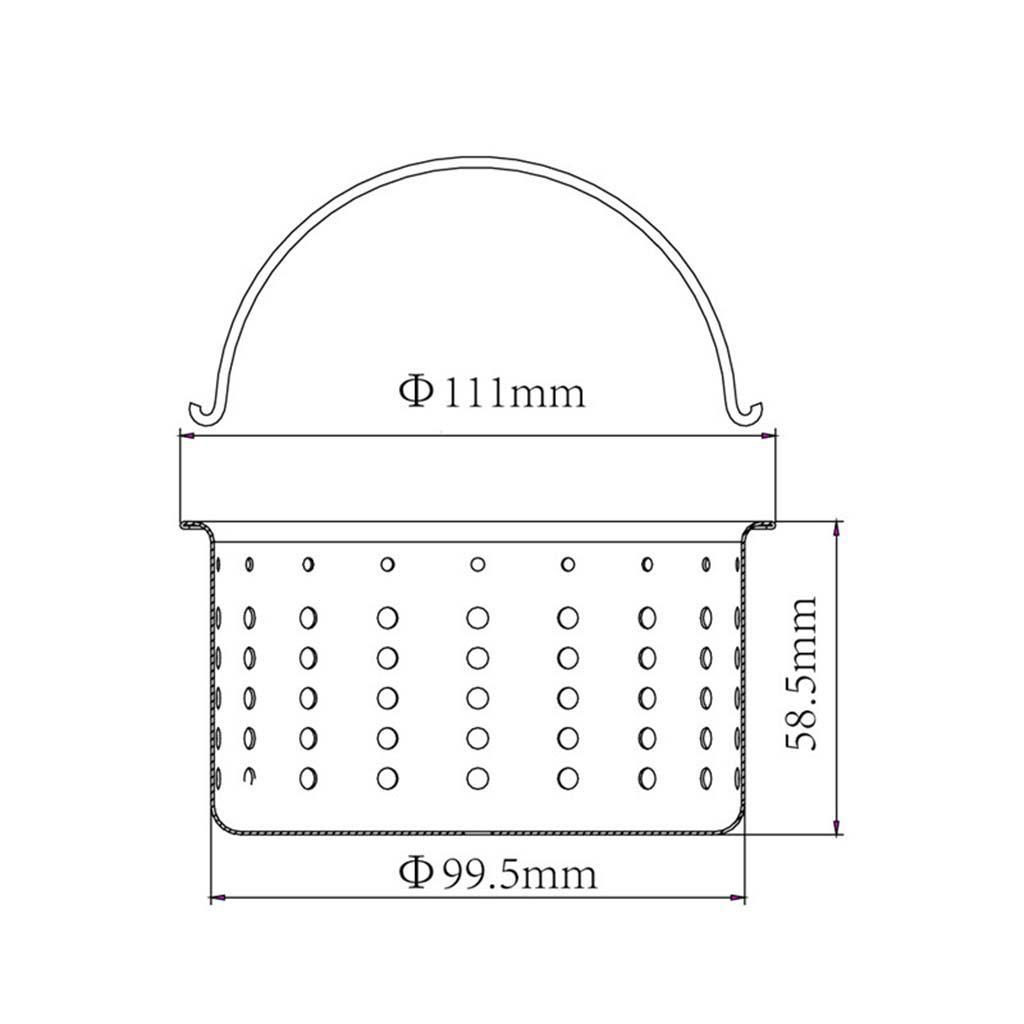 Kitchen Sink Strainer Replacement Deep Cup Waste Trap Filter Sink Basin Waste Plug Garbage Disposal Screen Mesh Basket Filter for Kitchen