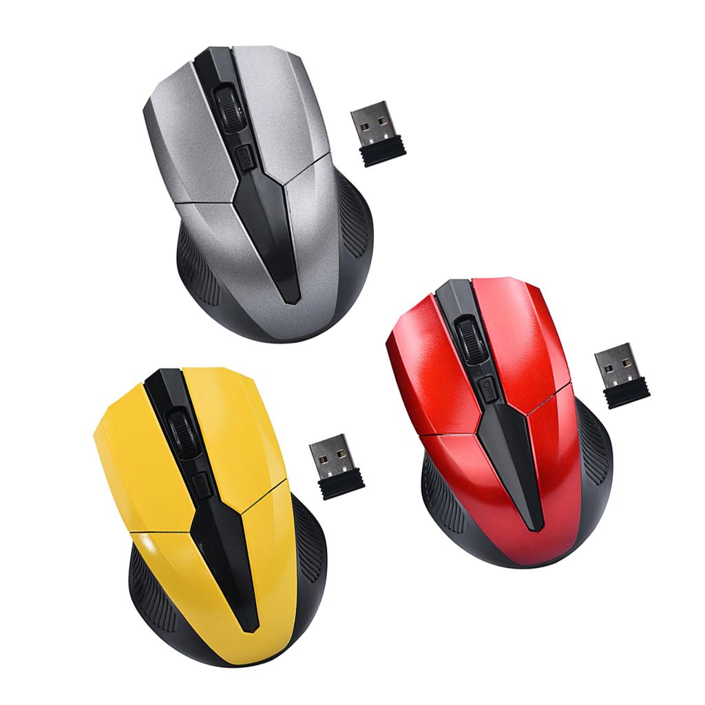 Wireless Optical Mouse, 2.4G Noiseless Mouse with USB Receiver - Portable Computer Mice for PC, Tablet, Laptop