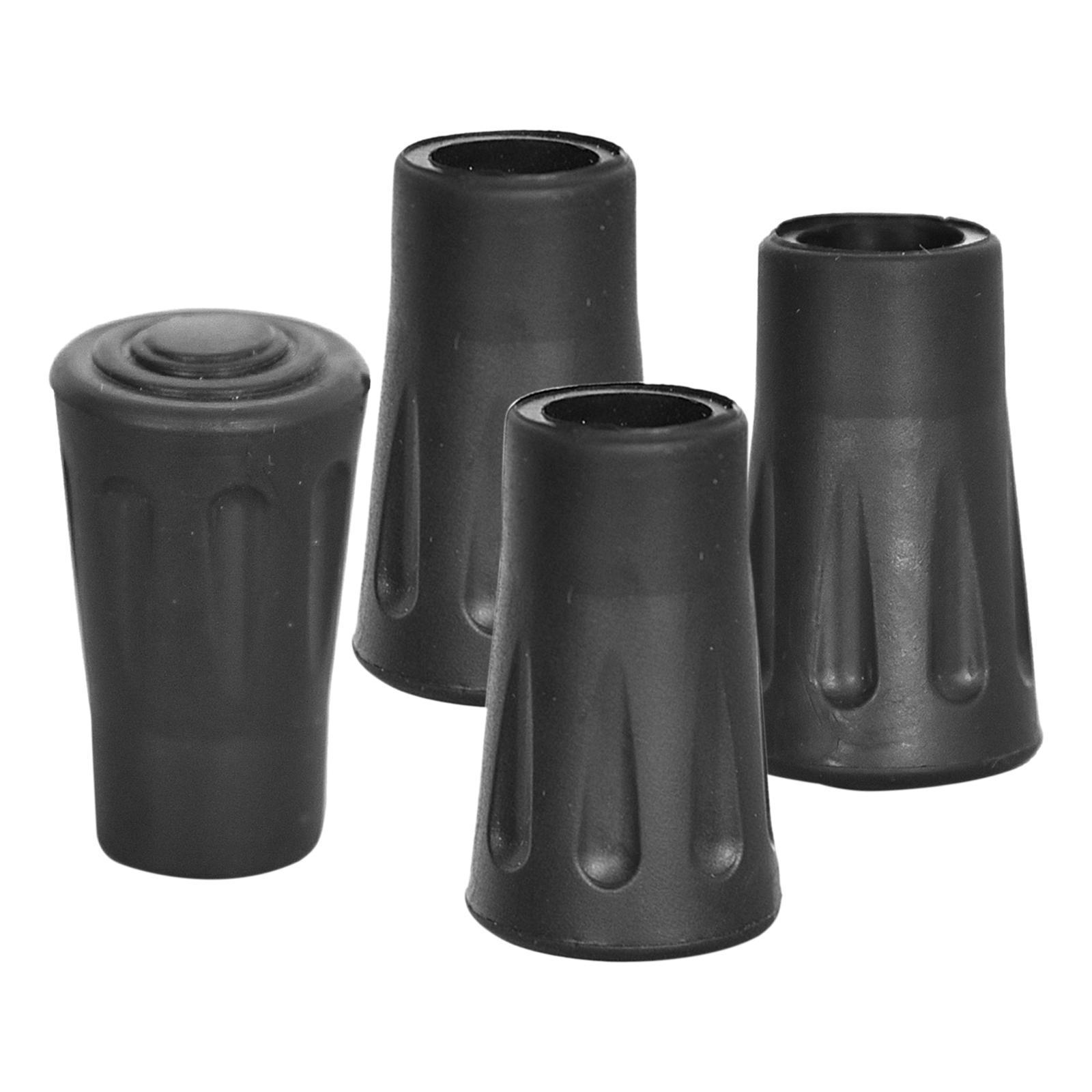 4x Walking Pole Tip Trekking Pole Tips Hiking Poles Rubber Tips for Camping