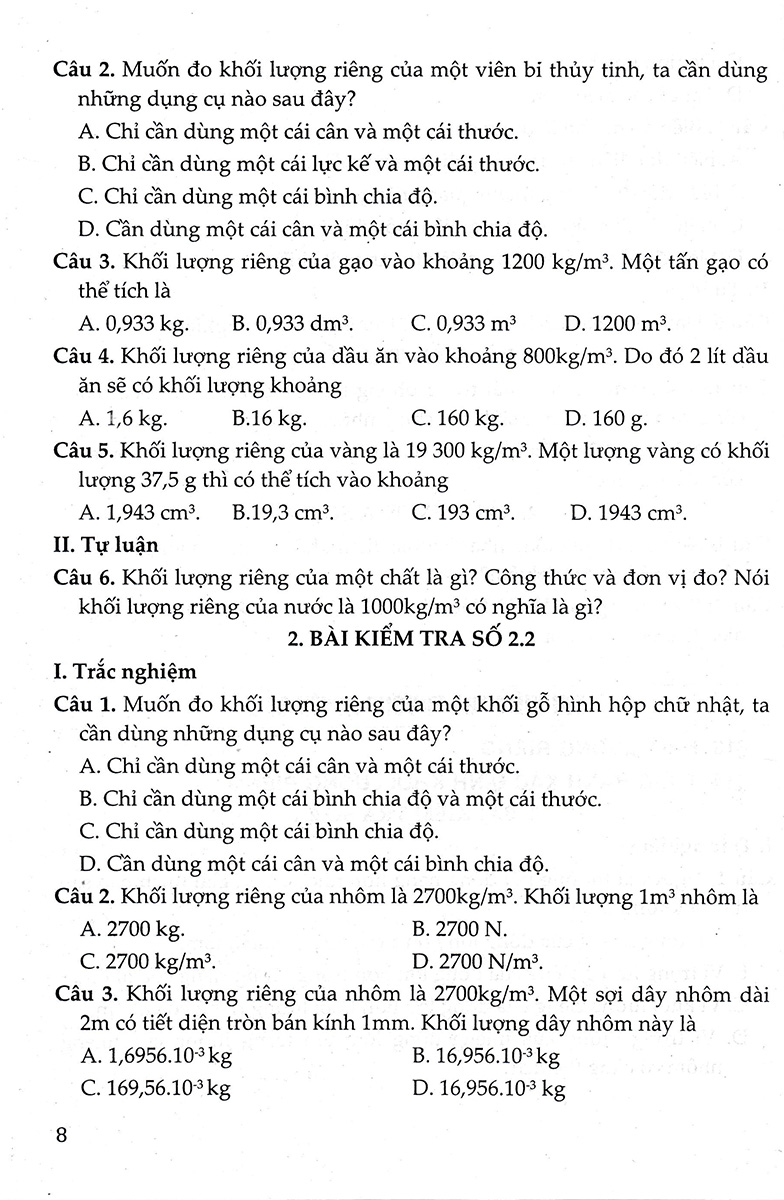 Đề Kiểm Tra, Đánh Giá Vật Lí 8 - Khoa Học Tự Nhiên (Bám Sát SGK Kết Nối Tri Thức Với Cuộc Sống) _HA