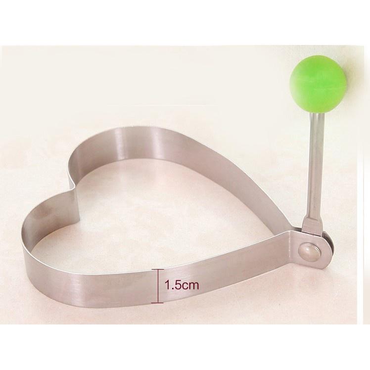 Combo 2 Khuôn Rán Trứng Ốp La, Bánh - Khay Chiên Tạo Nhiều Hình Cute Có Núm Cầm