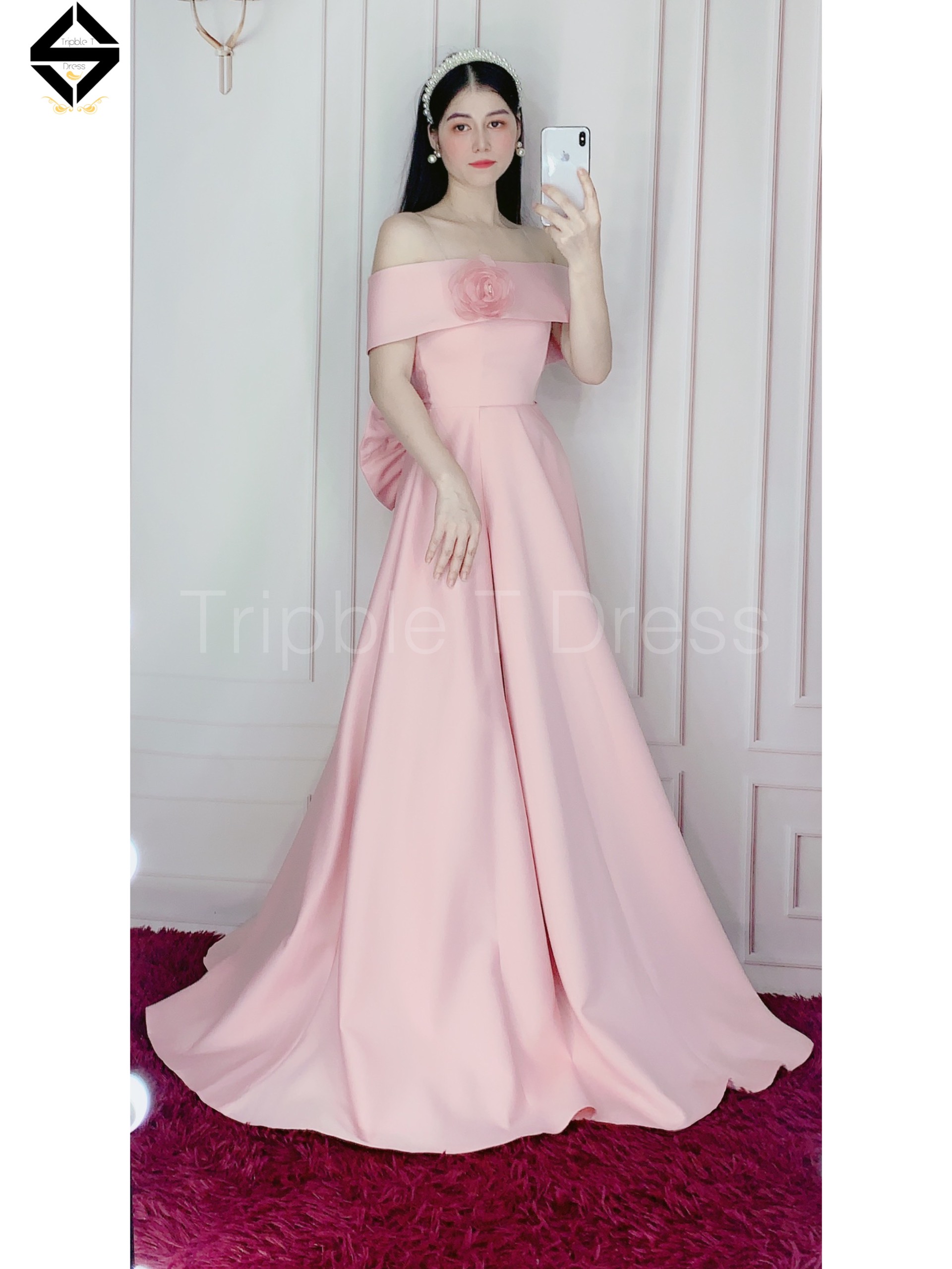 Đầm maxi mặc cưới được hơn 5 kiểu trong 1 sét váy TRIPBLE T DRESS - size S/M/L - MS158Y