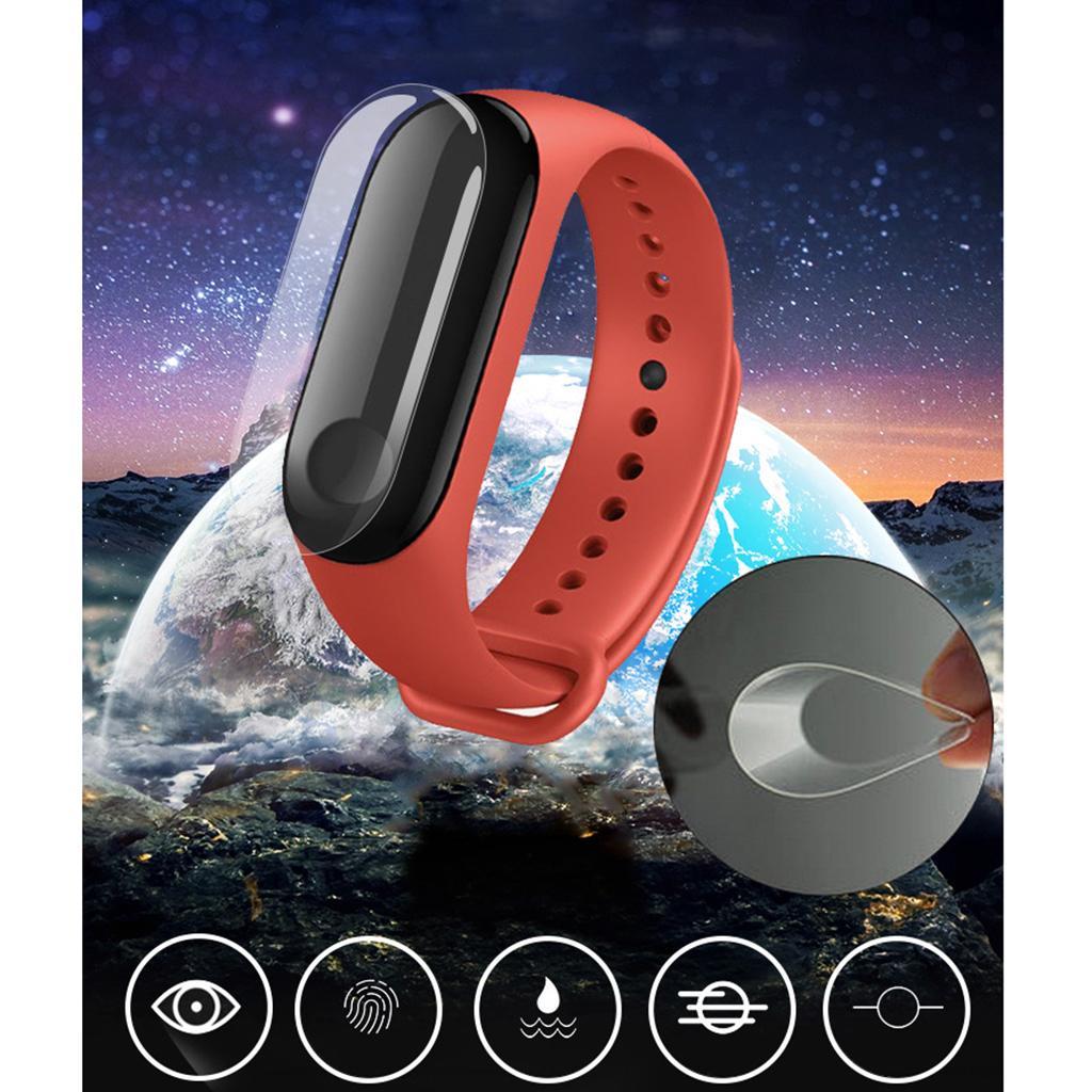 3 Pieces Full Screen 3D Protective Film for Millet Bracelet 3 with Hole