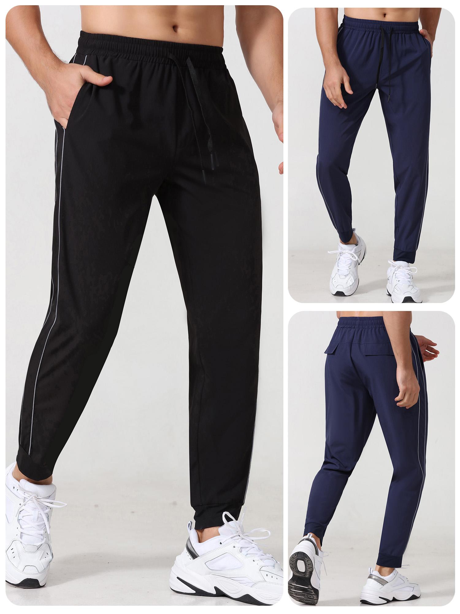 Quần Jogger Nam Quần thể thao có túi có dây phản quang Chạy bộ tập thể thao Người chạy bộ thể thao