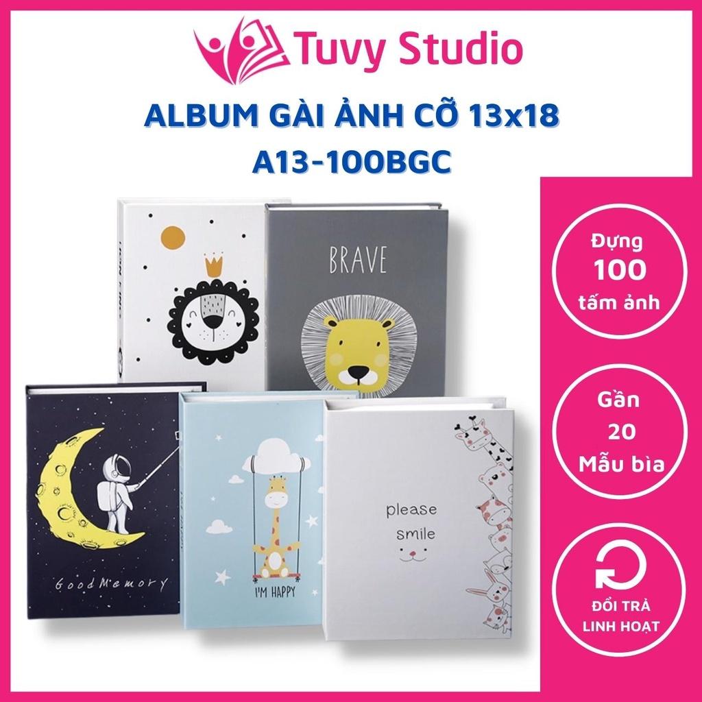 Album ảnh 13x18 đựng 100 ảnh bìa giấy cứng nhiều mẫu bìa mới siêu cute sẵn hàng