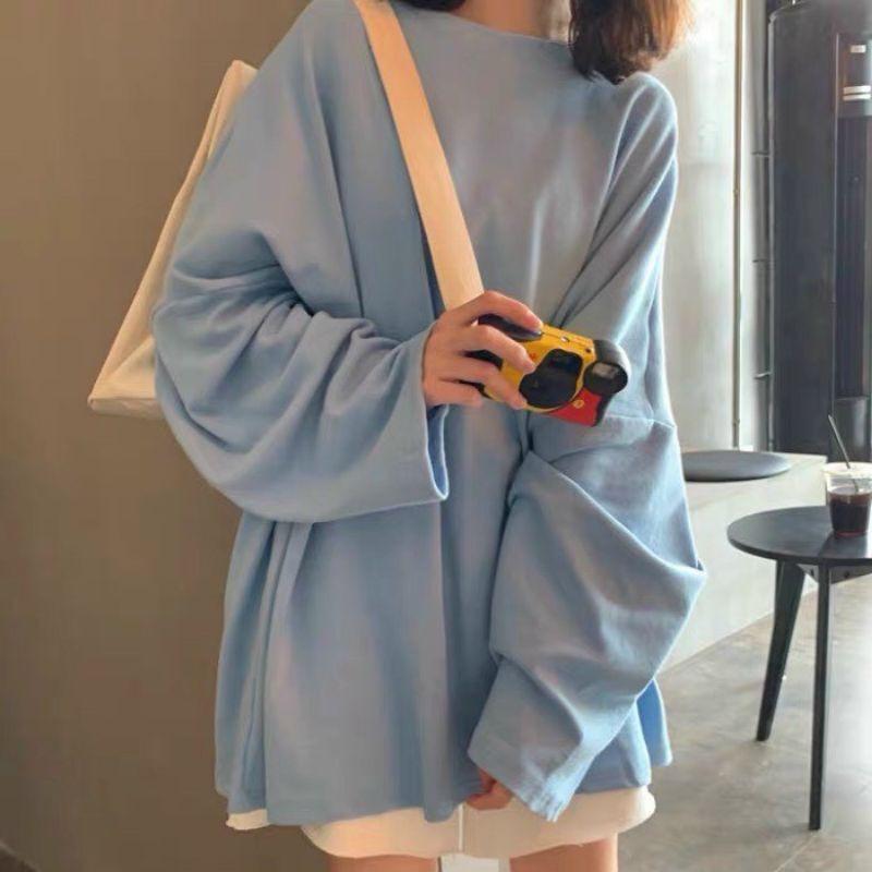 Basic Tee - Áo Thun Trơn Tay Dài SmileZ Unisex Form Rộng Nam Nữ Phong Cách Ulzzang dễ thương