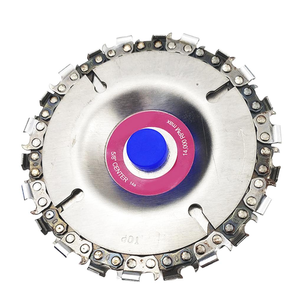 Wood Carving Disc for 4'' Cutter 4-1/2"Steel Angle Grinder 5/8" Arbor Disc