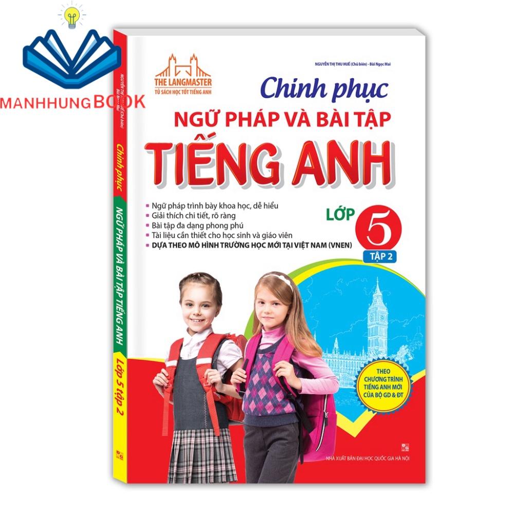 Sách - Combo 2c chinh Phục Ngữ Pháp Và Bài Tập Tiếng Anh Lớp 5(T1+T2)