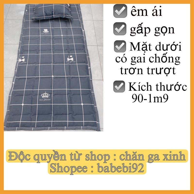 Hàng Auth- Nệm ngủ văn phòng ,Đệm du lịch tiện lợi size 90x190cm gấp gọn tiện lợi đa năng