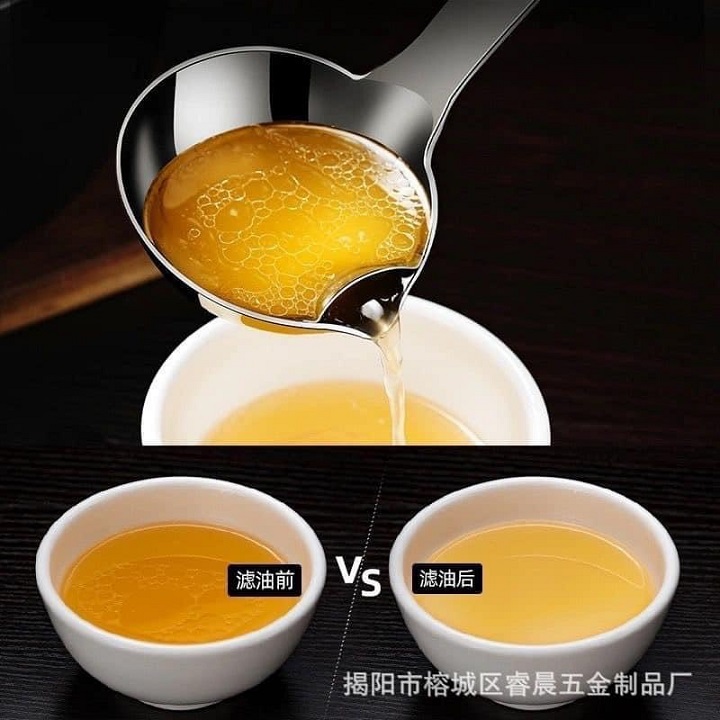 Muôi Lọc Tách Dầu , Váng Mỡ Bằng Thép Không Gỉ Cao Cấp