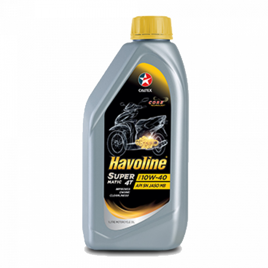 Dầu nhớt xe tay ga Caltex Havoline SuperMatic 4T SAE 10W-40 1L