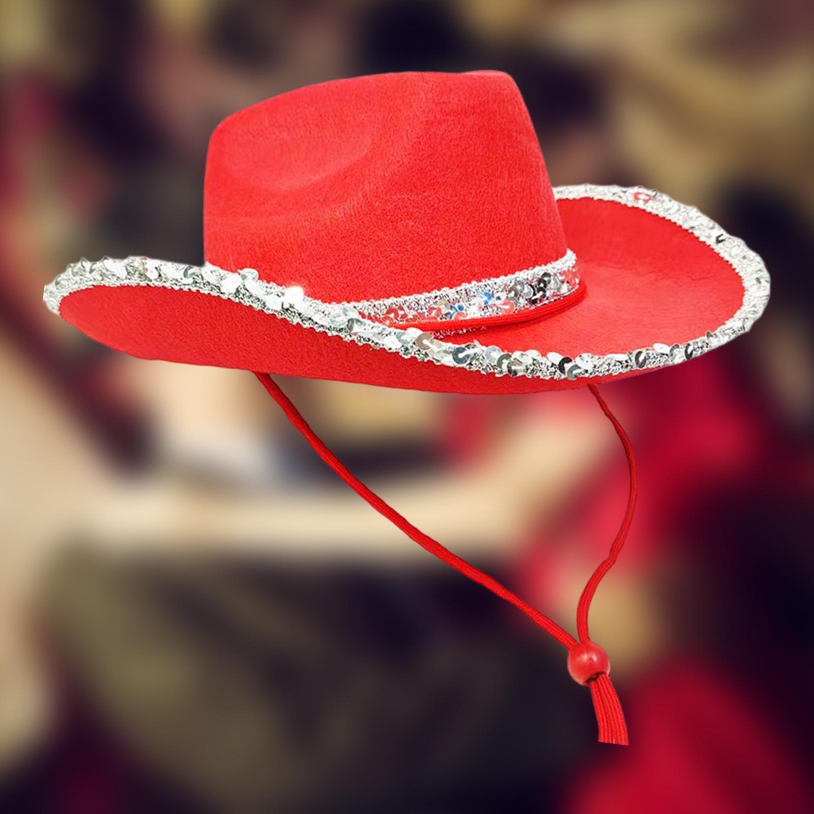 Western Cowboy Hat Fedoras Caps Cowgirl Hat for Summer Outdoor Costumes Accessories