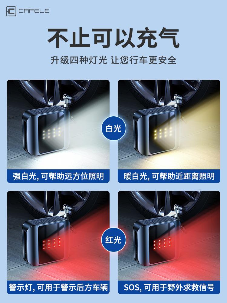 Giao hàng nhanh xe máy bơm không khí không dây xách tay xe bơm điện áp suất lốp tự động hai xi lanh khí áp suất cao