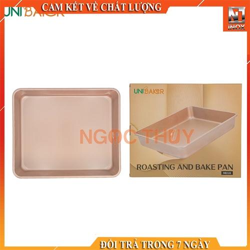 Khuôn nướng bánh chữ nhật mạ vàng MB328