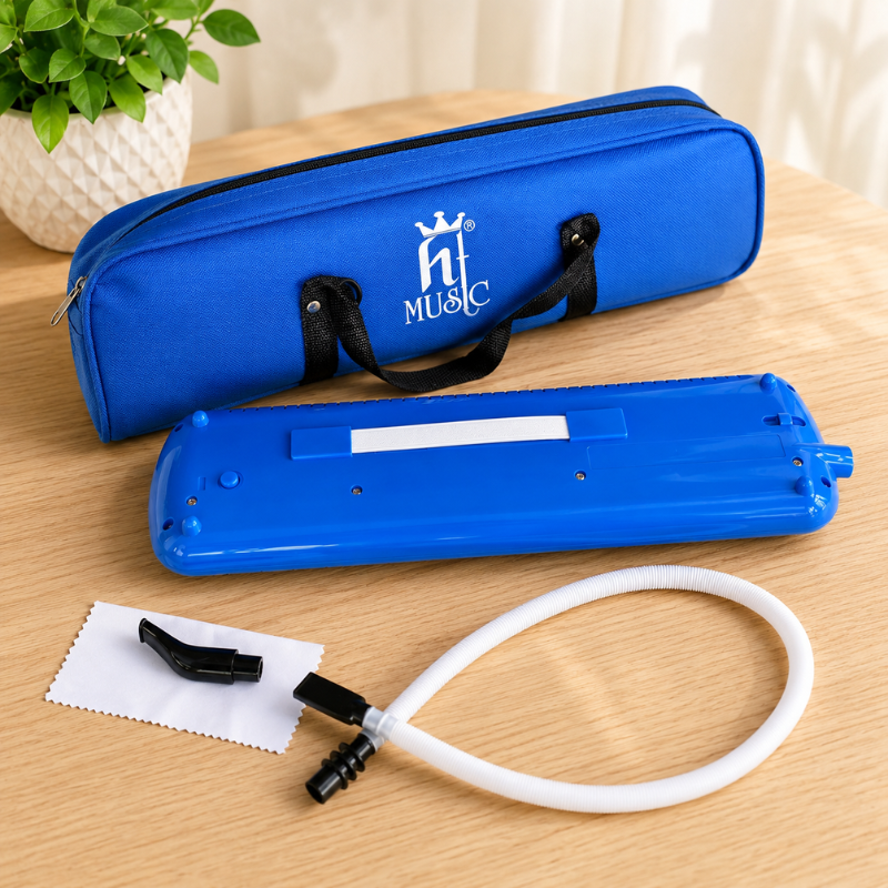 Kèn Melodion Pianica HT Music HT-32K 32 Phím Kèm Túi Đựng Ống Thổi Dài Ngắn Cho Học Sinh