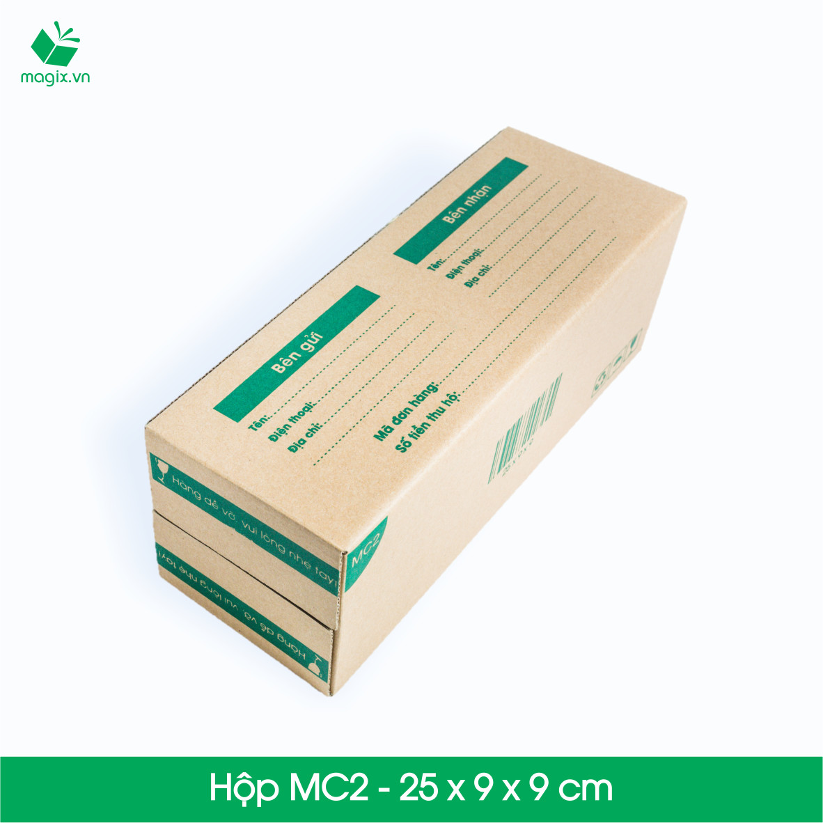 MC2 - 25x9x9 cm - 60 Thùng hộp carton