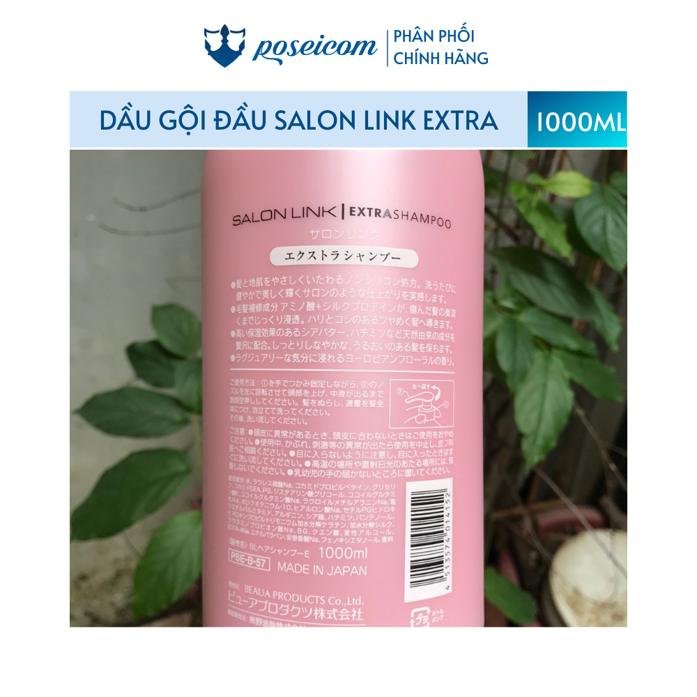 DẦU GỘI ĐẦU SALON LINK EXTRA 1000ML- chính hãng Nhật Bản