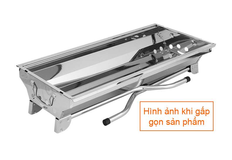 Bếp nướng than hoa ngoài trời chân cao size lớn (bộ full phụ kiện)