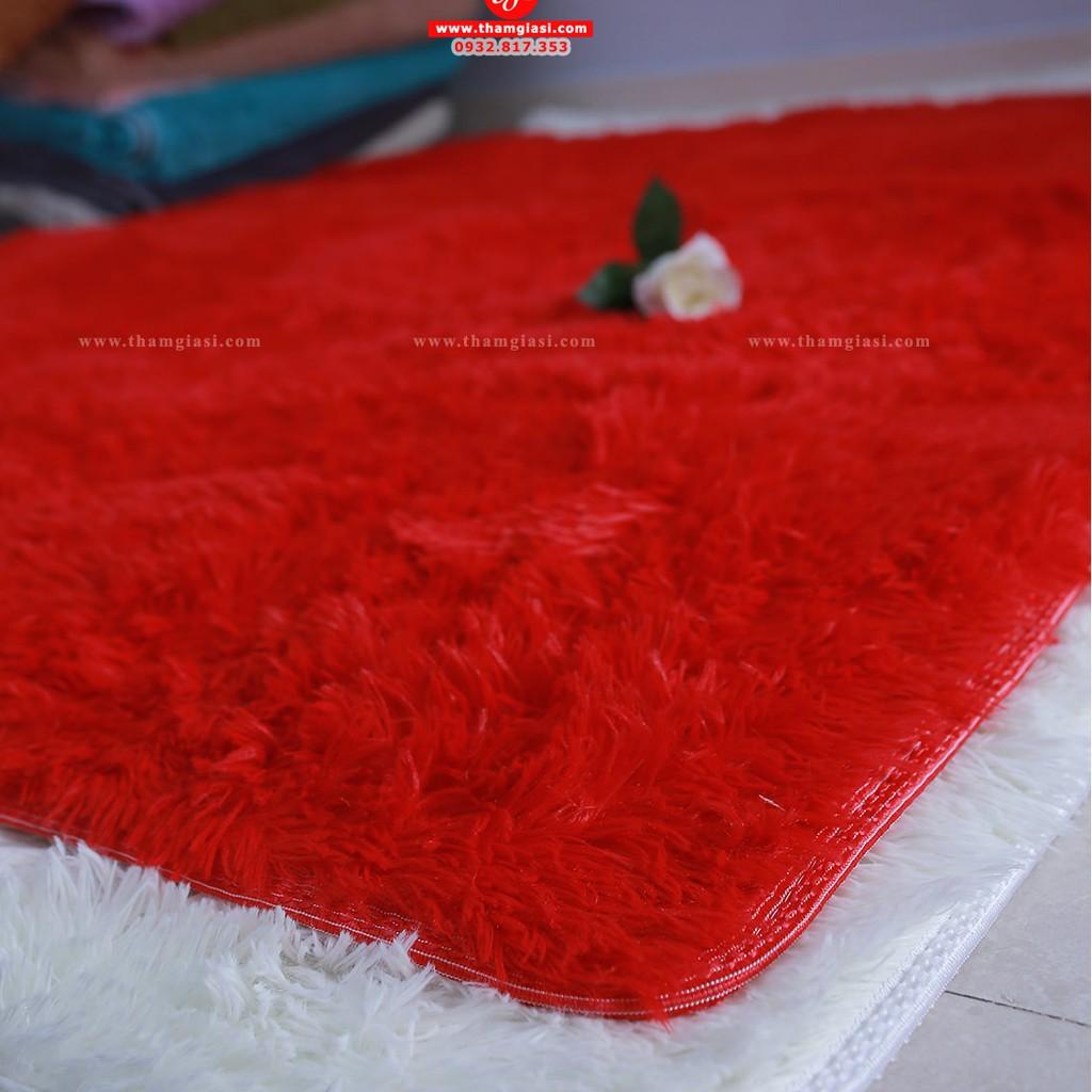Thảm Lông Xù Đỏ Đô | 160x200cm | Thảm Trang Trí Phòng Khách - Phòng Ngủ - Thảm Trải Sofa - Thảm Dành Cho Bé