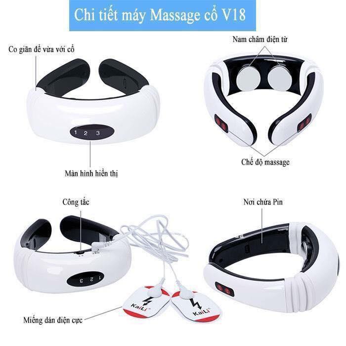 Máy Massage Cổ Vai Vai Gáy 3D Thông Minh