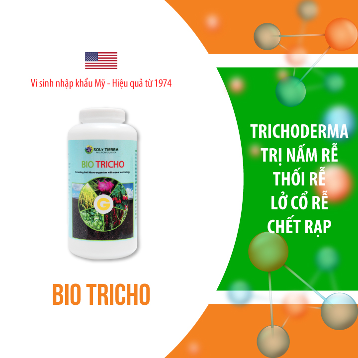 Vi sinh phòng trừ nấm tấn công gây thối bộ rễ Bio Tricho - NSX Sun &amp; Earth Microbiology  - Chai 1 quarter (≈ 1 lít)