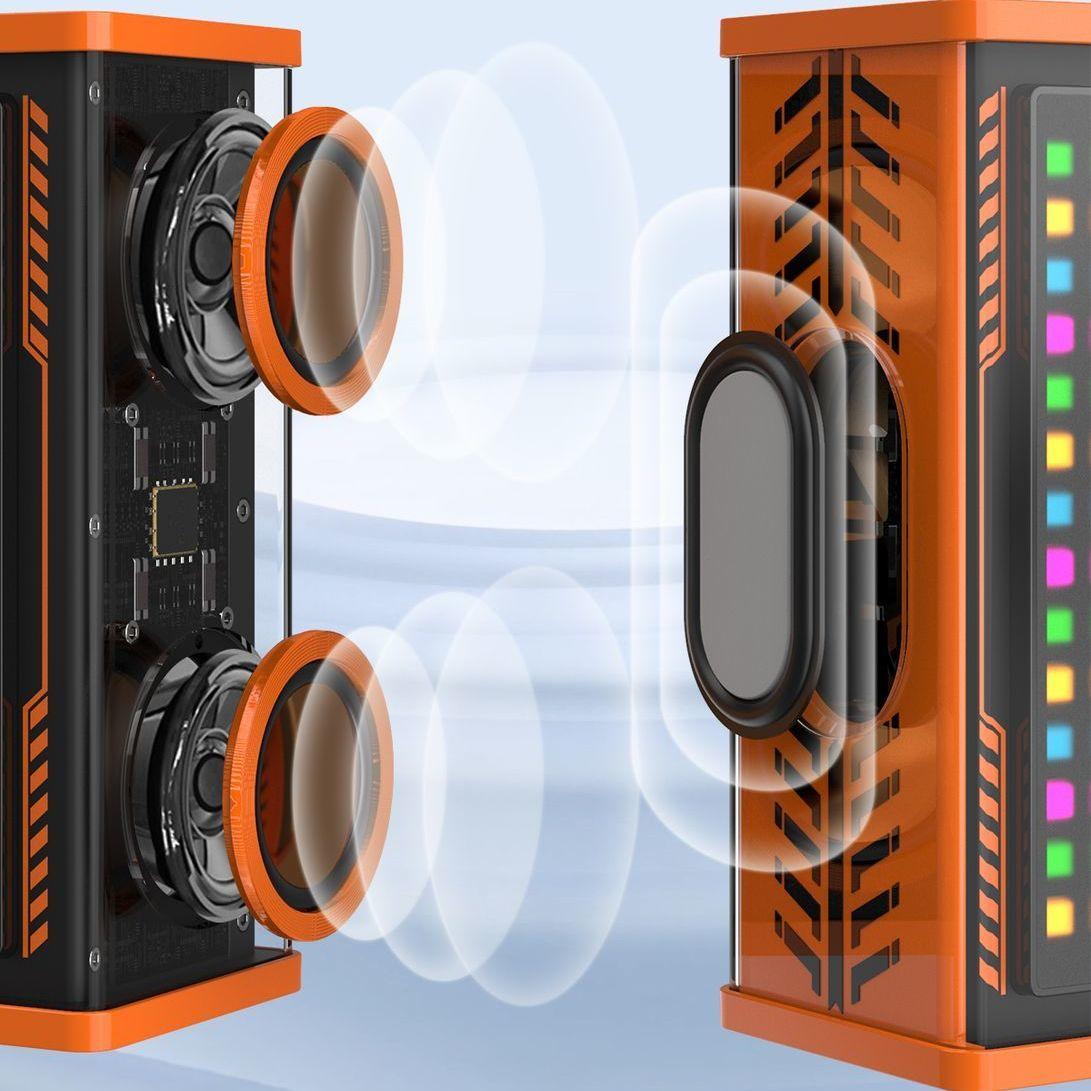 LOUSPEAKER TEGHONG 2PCS 3 inch Bluetooth Loa