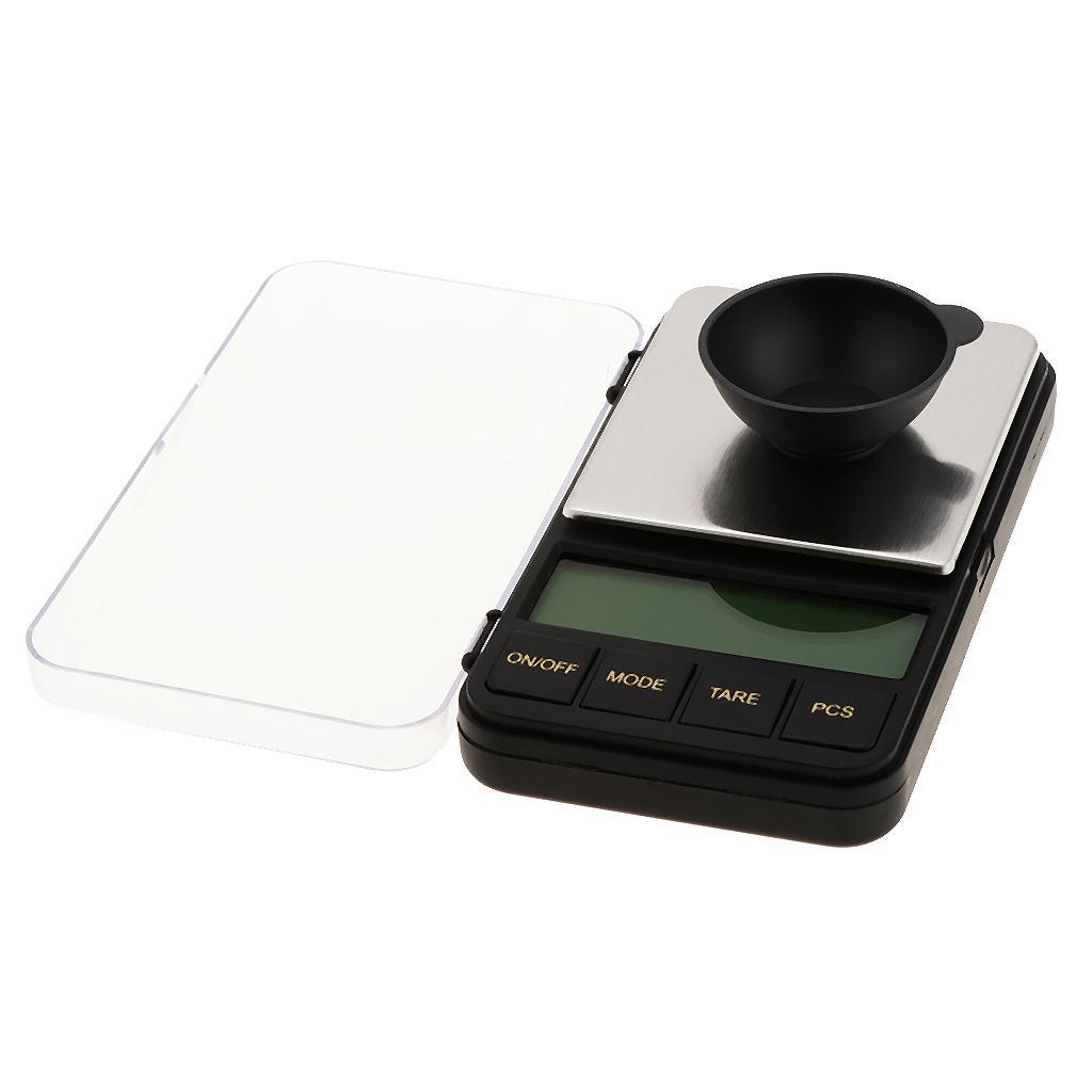 Mini Digital Pocket Scale Portable Jewelry Kitchen Scale Black 200g/0.01g