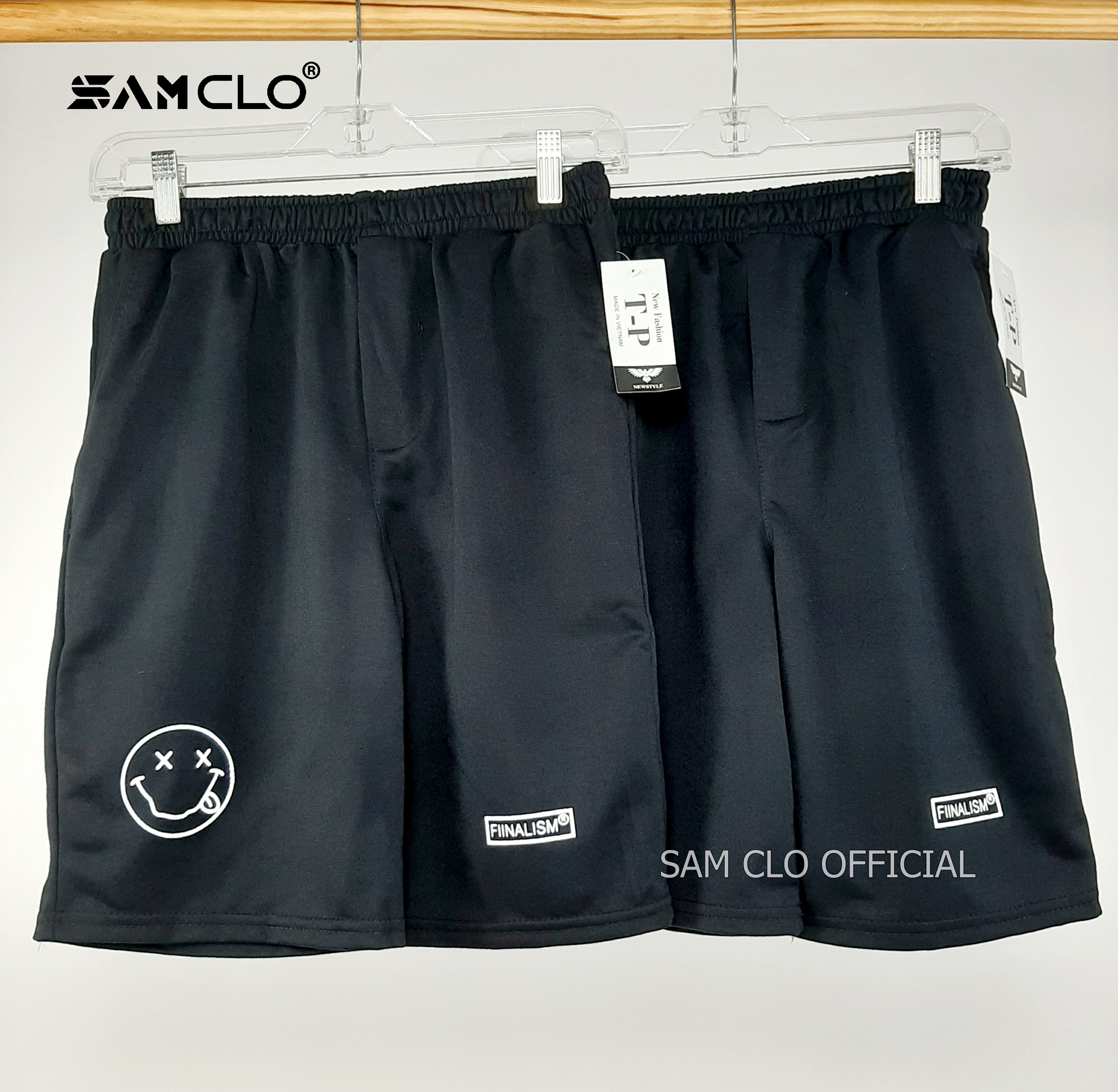 Quần đùi nữ - quần short SAM CLO thun dáng rộng mùa hè, mặc ngủ, mặc ở nhà chất DA CÁ icon MẶT CƯỜI