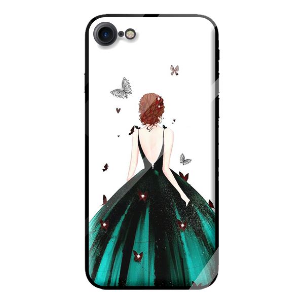 Ốp kính cường lực cho iPhone 8 mẫu công chúa 11 - Hàng chính hãng