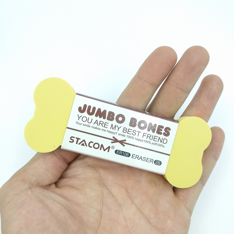 Gôm Stacom Jumbo Bones Lớn ER106 - Màu Vàng