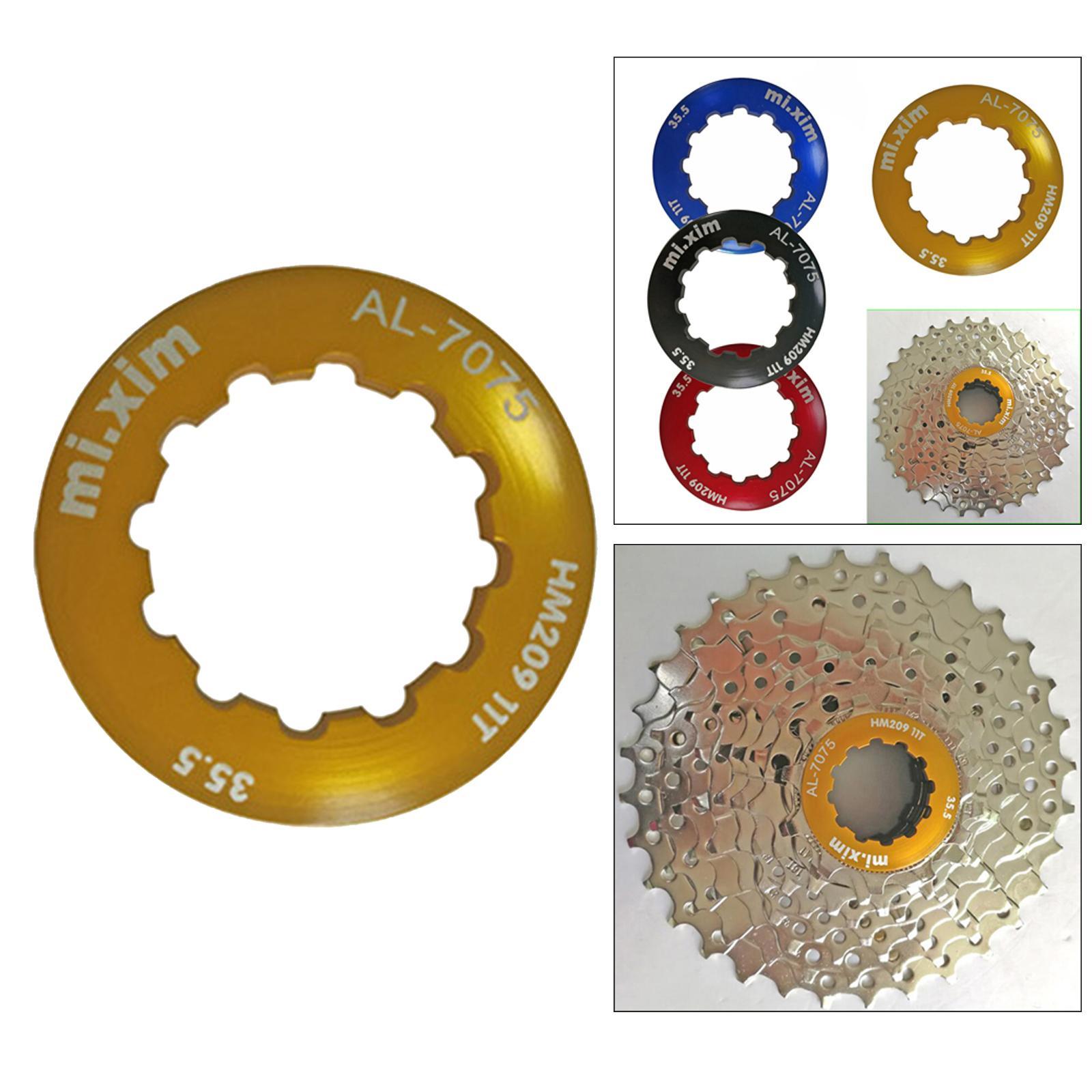 2x Alloy 11T Bike Cassette Lock Cover  Freewheel  Fixing Lightweight Dustproof Hub Lid Accessories