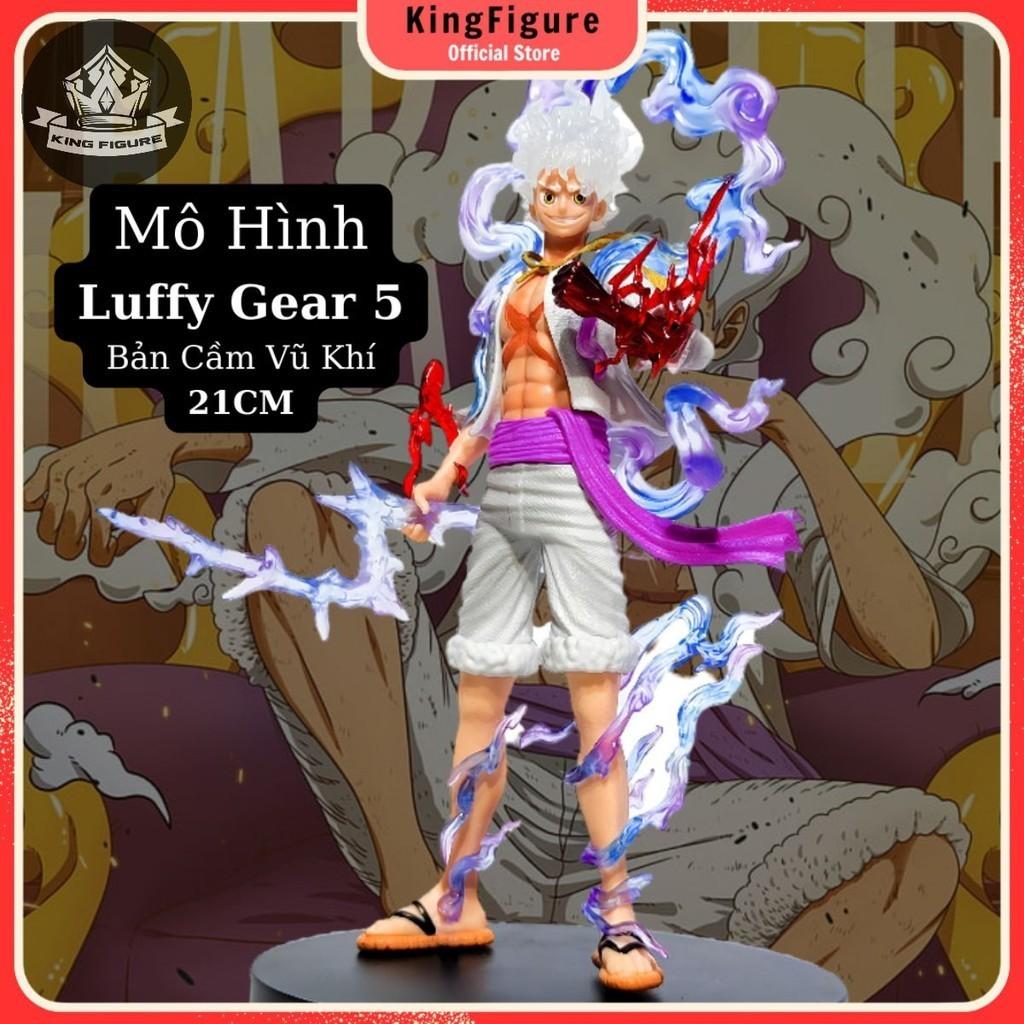 Mô Hình Luffy Gear 5 Bản Có Vũ Khí 21cm Mô hình One Piece Cao Cấp, Figure Mô Hình Anmie One Piece Luffy Vua Hải Tặc