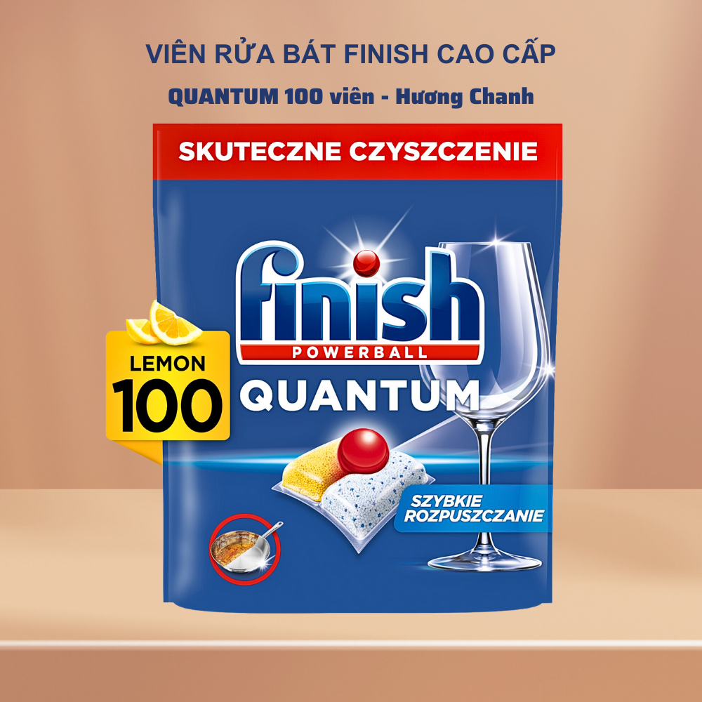 Viên rửa bát finish quantum 100 viên ( Đức )