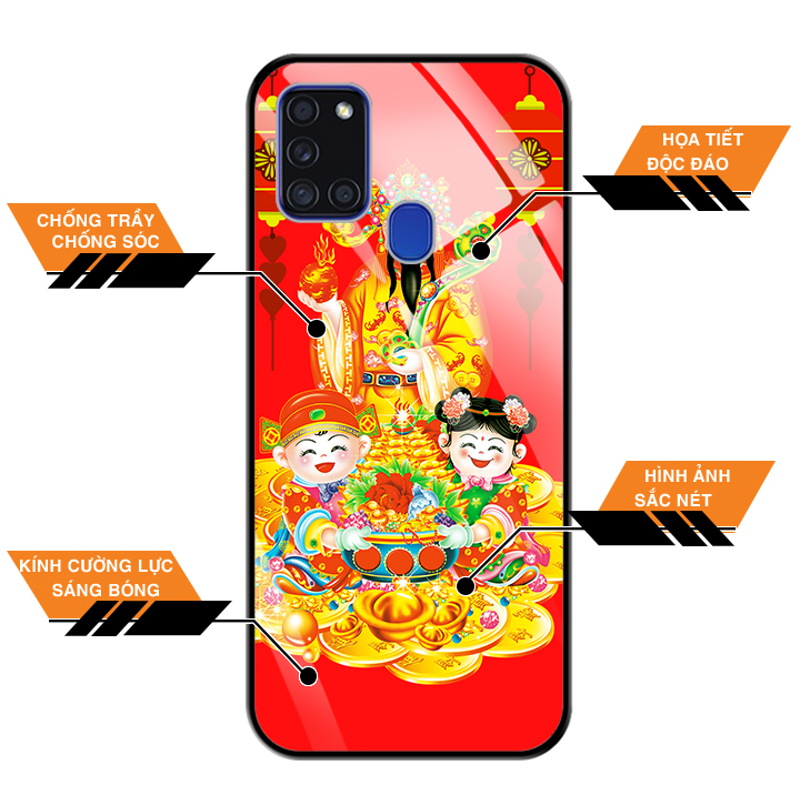 Ốp Lưng Kính Cường Lực Cho Điện Thoại SAMSUNG GALAXY A21S - 0118 THANTAI06 - Hàng Chính Hãng