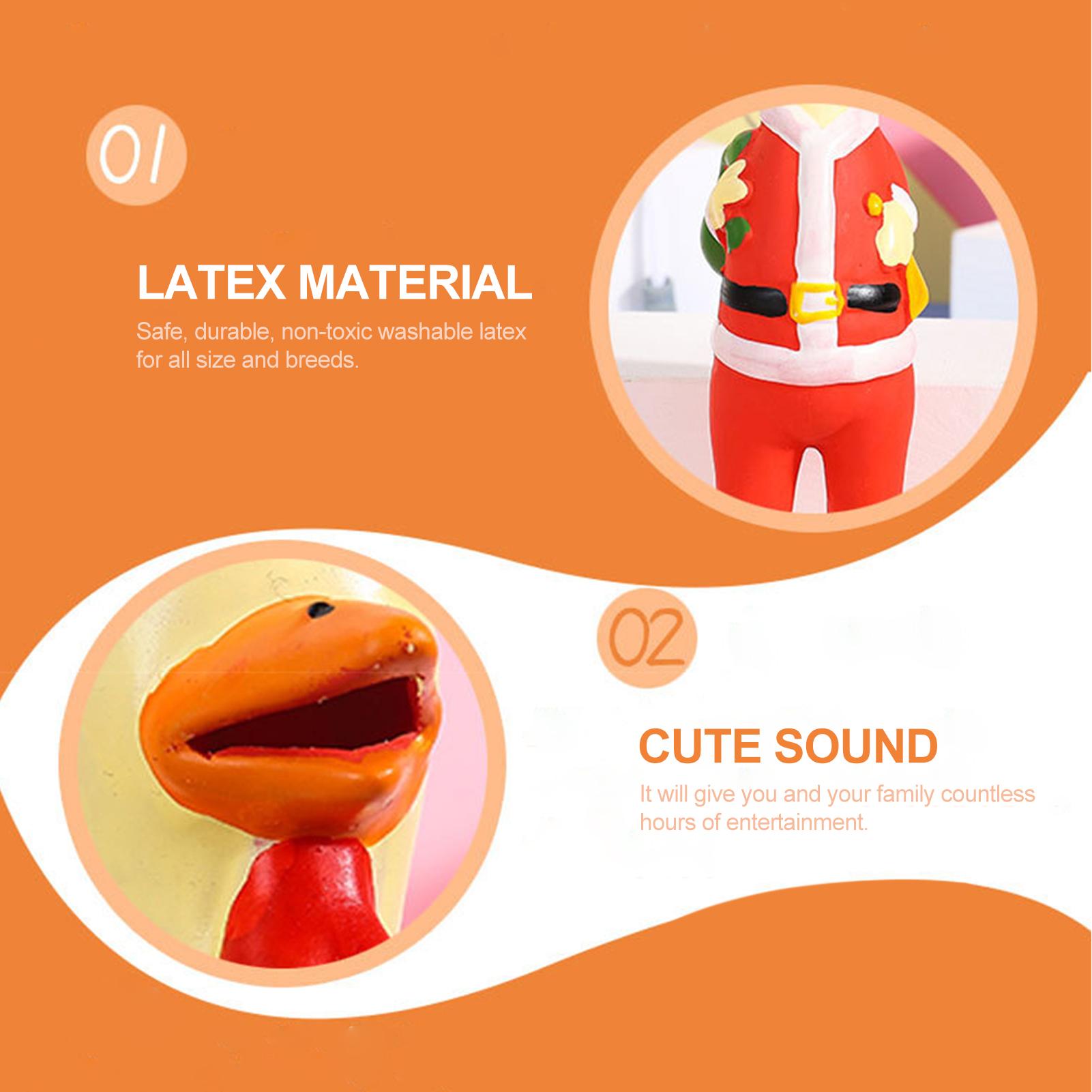 Đồ chơi con gà la hét cho trẻ em và thú cưng phonh cách ông già Noel