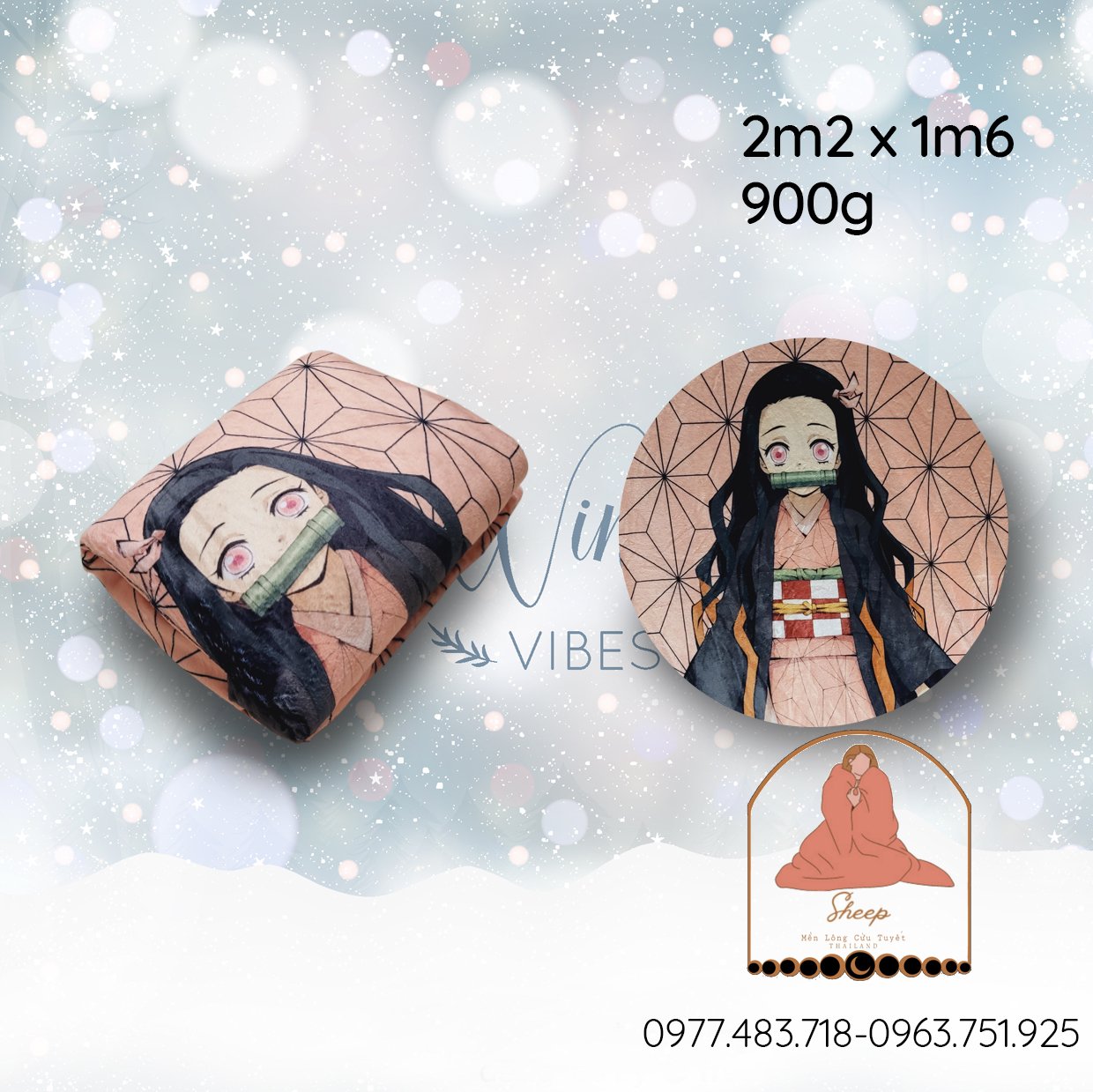 Mền lông cừu tuyết mịn