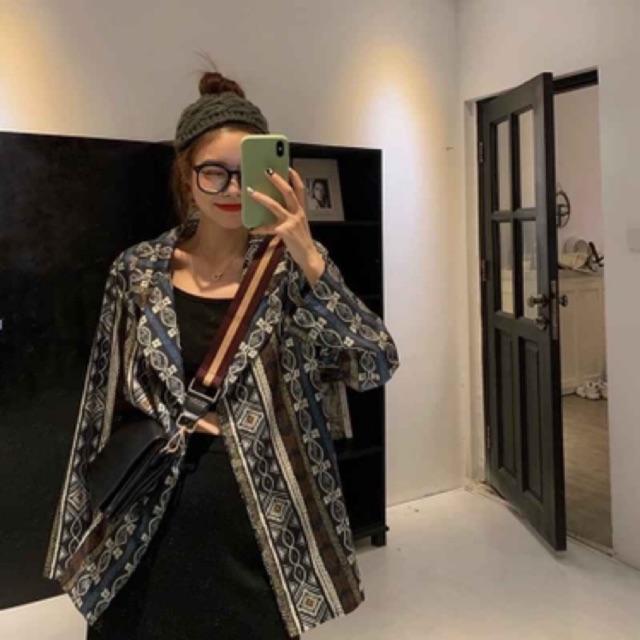 ÁO SƠ MI LỤA OVERSIZE