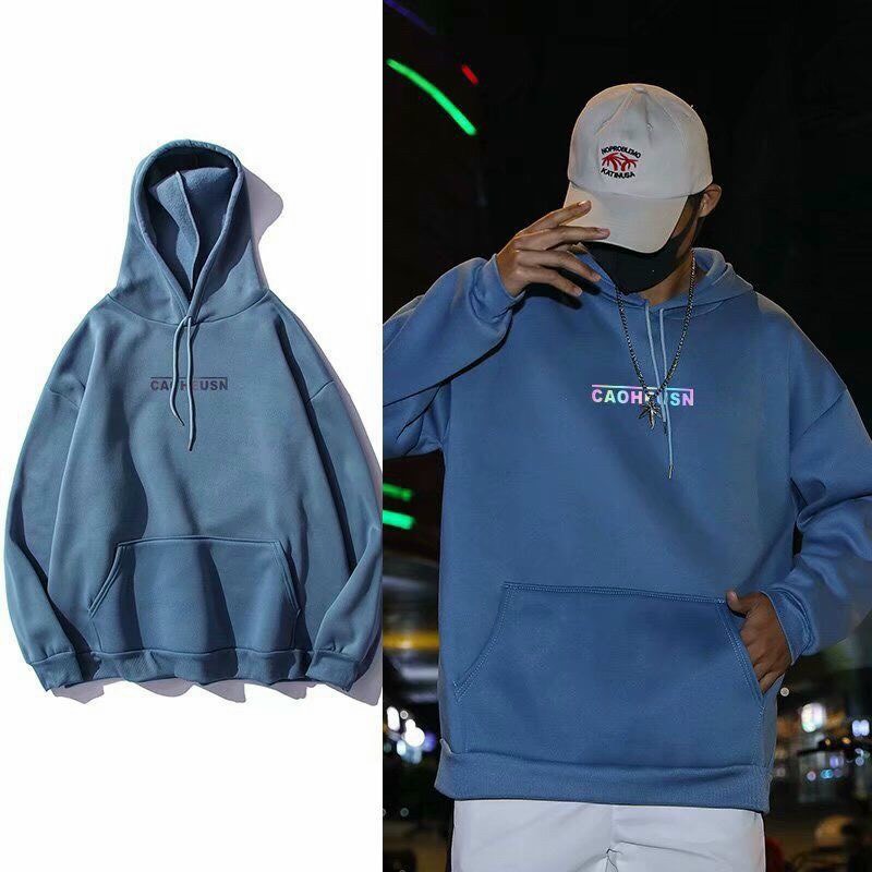 Áo Hoodie phản quang 7 màu CAOHEUSN form dưới 70kg decan in xịn, áo khoác hoodie in hình tam giác unisex dáng rộng quảng châu phong cách hàn quốc, áo hoodie nam, áo hoodie nữ