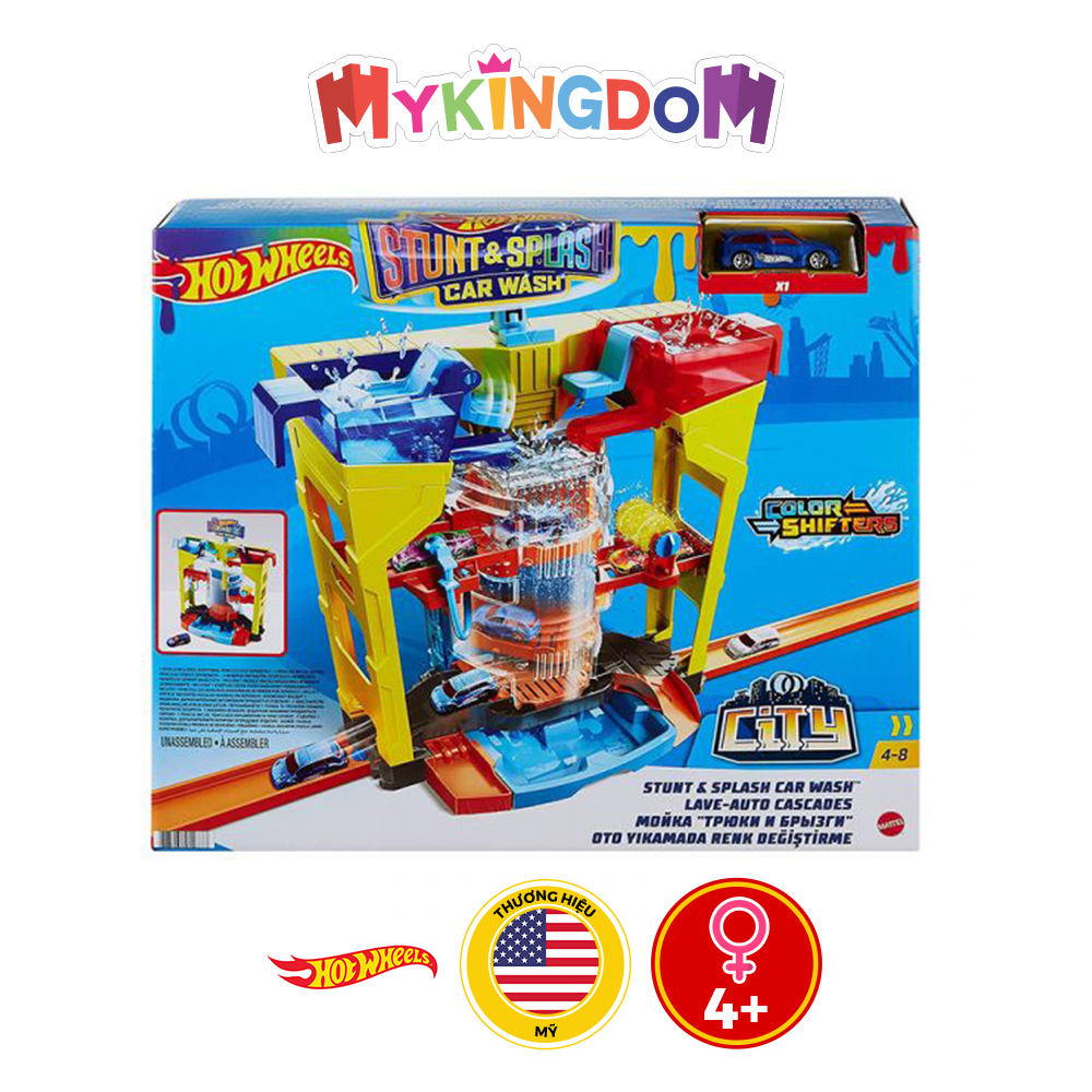 Đồ Chơi HOT WHEELS Trạm Rửa Xe Trên Không GRW37