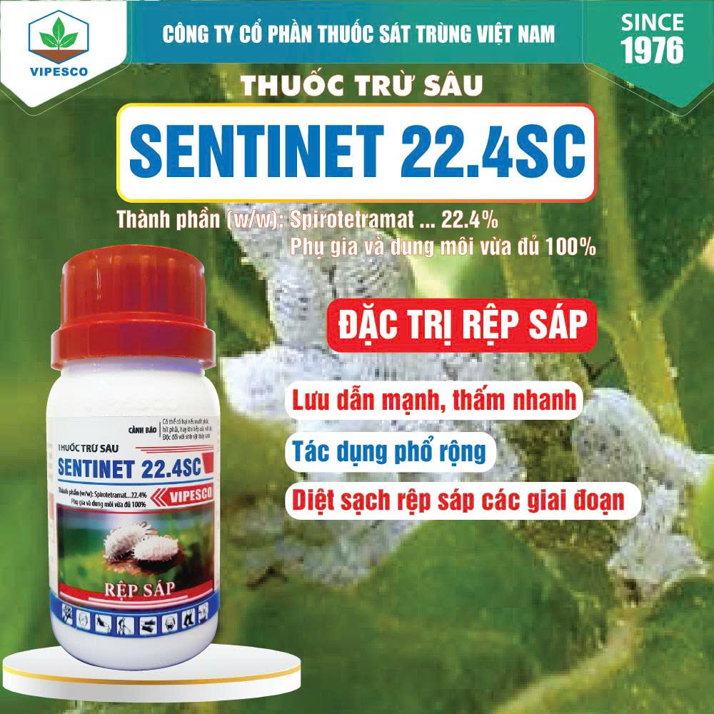 SENTINET 22.4SC-100CC PET - ĐẶC TRỊ RỆP SÁP