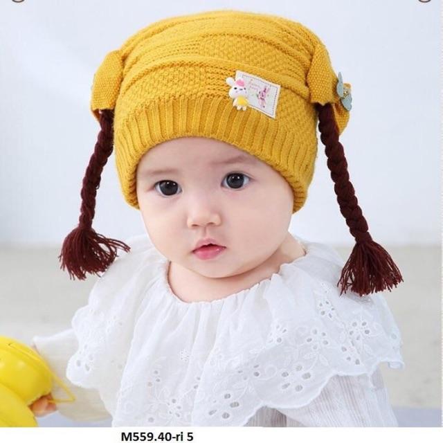 Turban Mũ tóc giả Nơ đội đầu cho bé gái