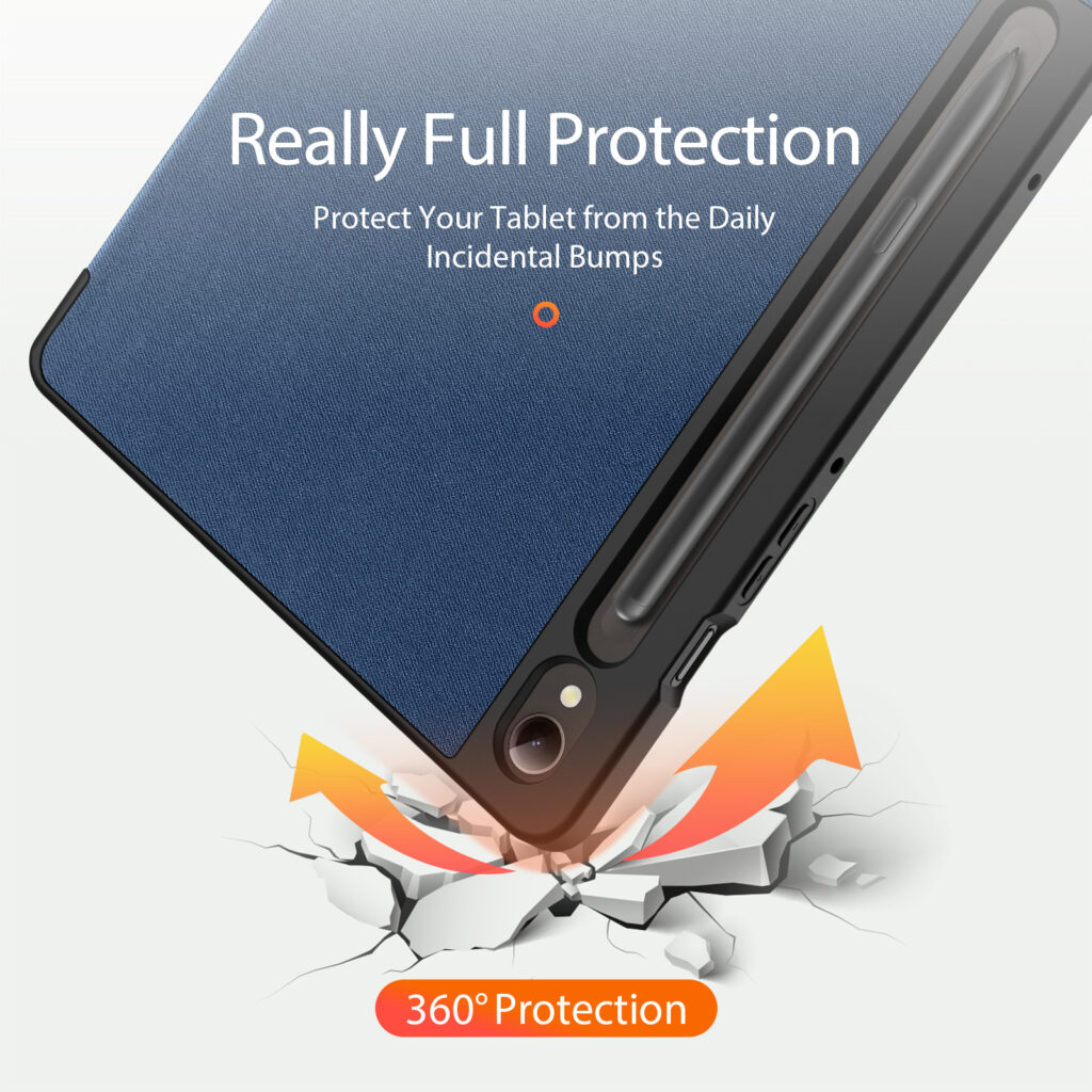 Bao Da Cho Samsung Galaxy Tab S9 , S9 FE , S9 FE + , S9 Plus và S9 Ultra Chính Hãng Dux Ducis Domo Có Khay Đựng Bút Tiện Lợi- Hàng nhập khẩu