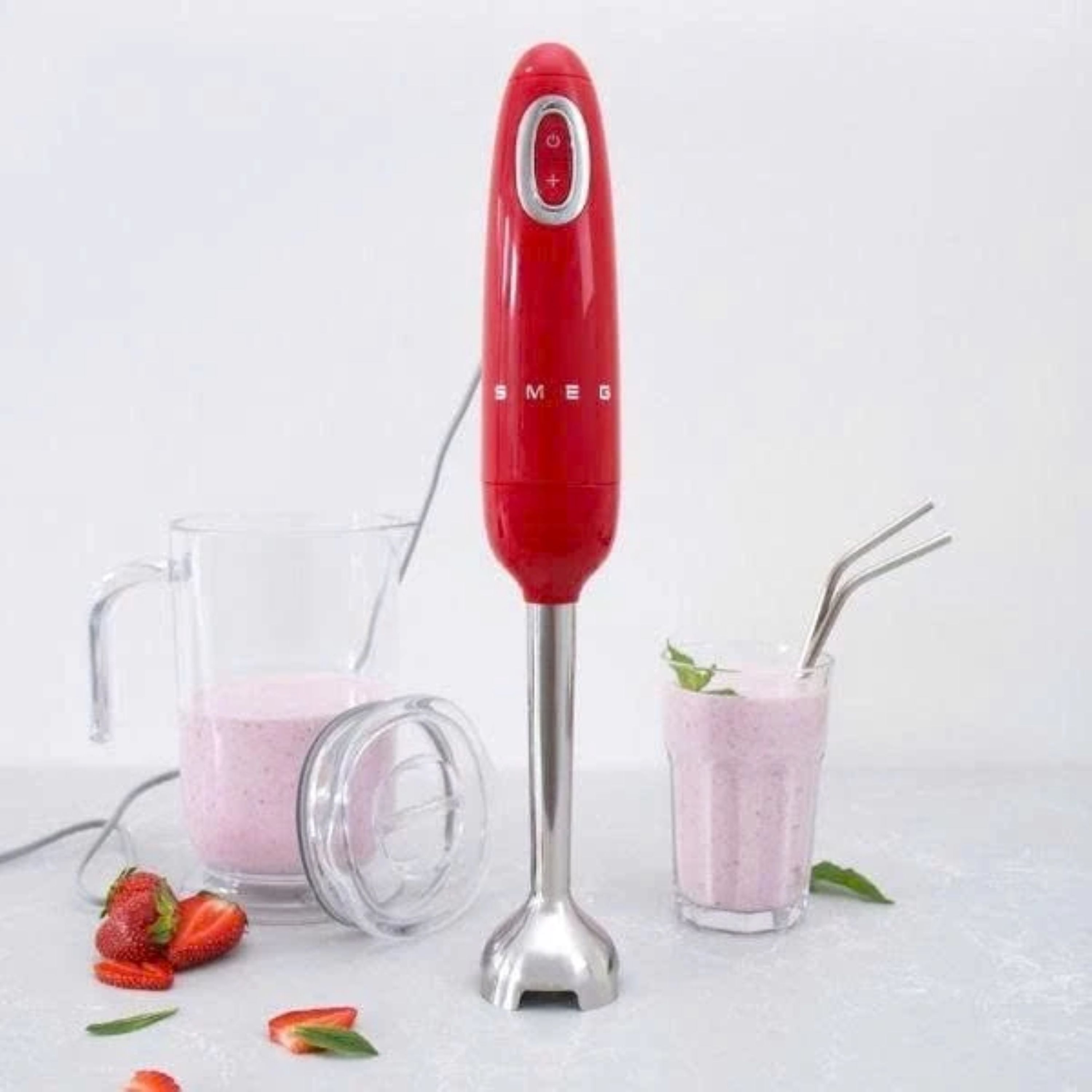 Máy xay cầm tay Smeg HBF03RDEU Đỏ – Thiết kế Retro 50’s, công suất 700W - Hàng Chính Hãng