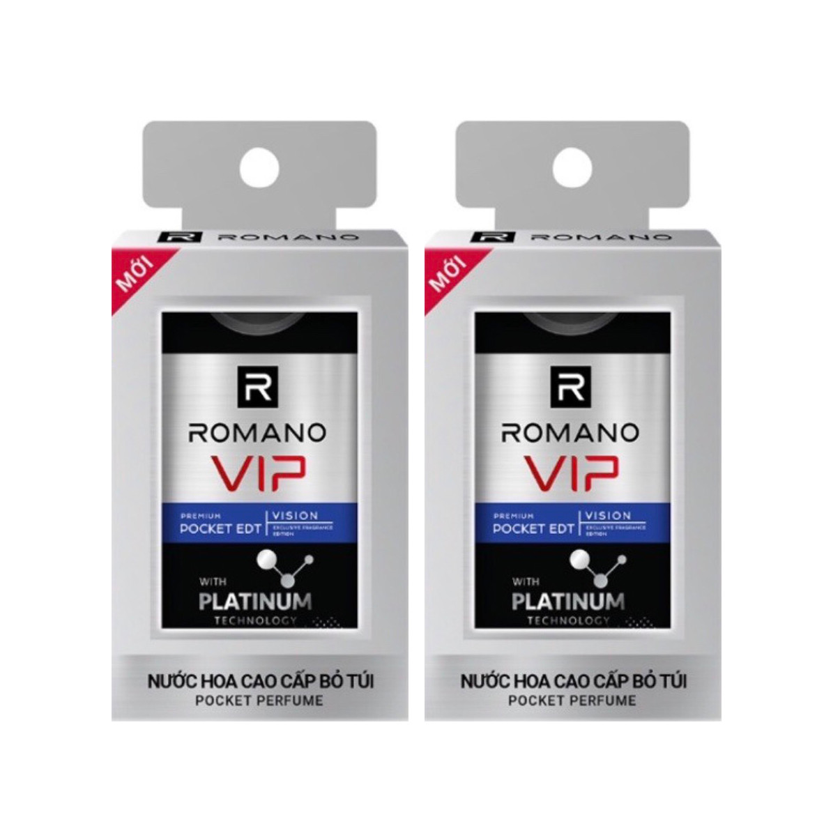 Bộ 2 Chai Nước hoa bỏ túi Romano Vip Vision- 18ml