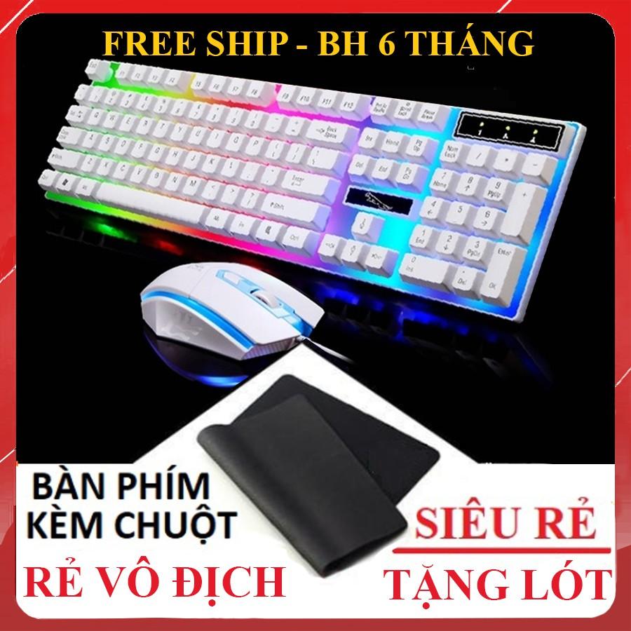 Bàn Phím Chuột Giả Cơ - Chuyên game - Có đèn LED 7 màu - Cho máy tính, laptop